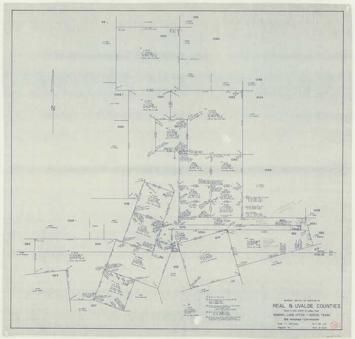 71970, Real County Working Sketch 78, General Map Collection