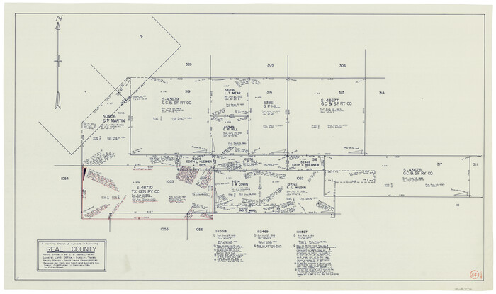 71976, Real County Working Sketch 84, General Map Collection

