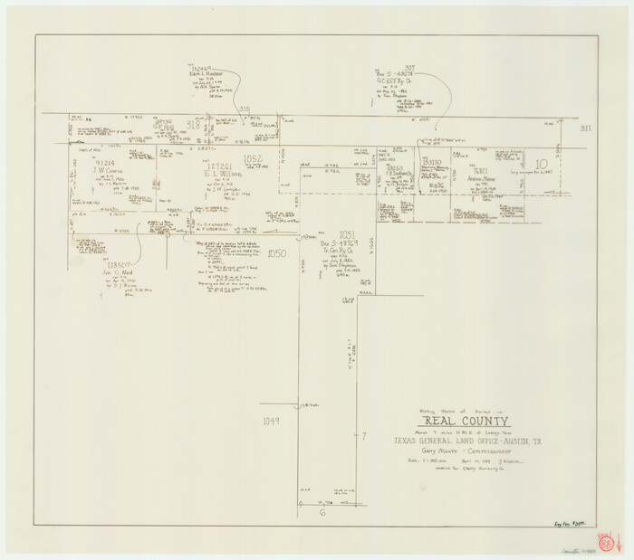 71980, Real County Working Sketch 88, General Map Collection