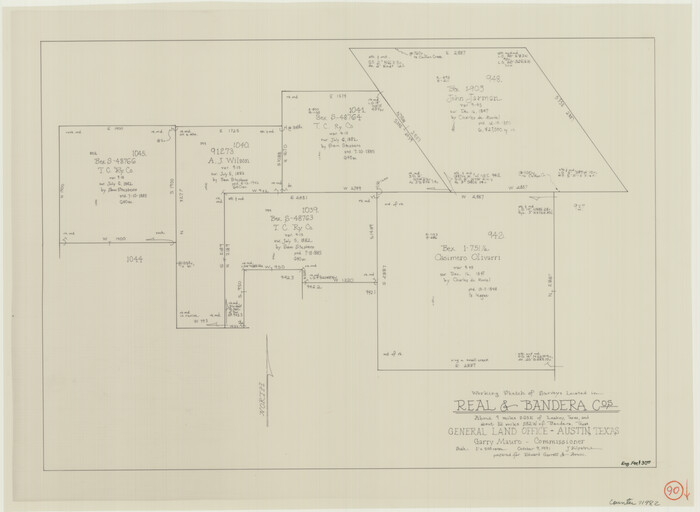 71982, Real County Working Sketch 90, General Map Collection