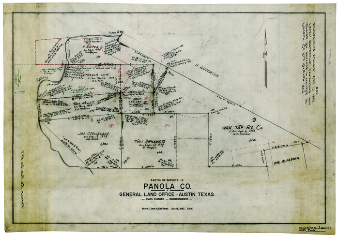 7199, Panola County Rolled Sketch 7, General Map Collection