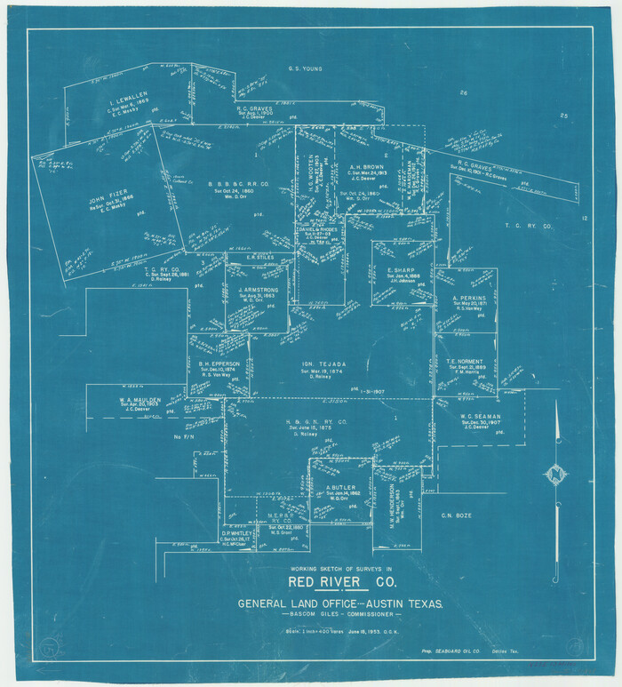 71998, Red River County Working Sketch 15, General Map Collection