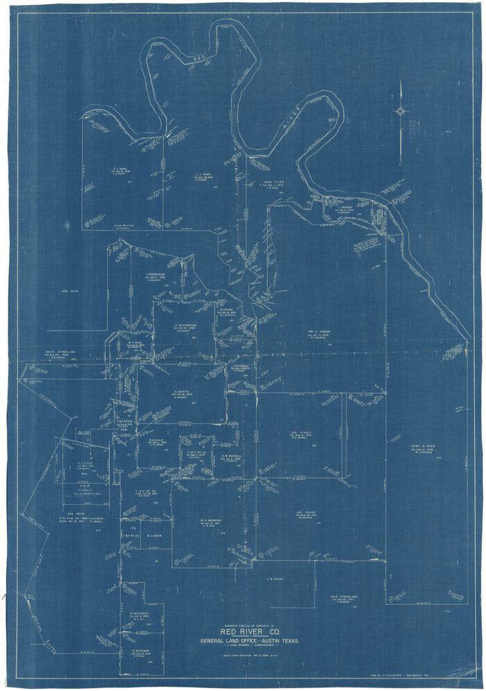 72002, Red River County Working Sketch 19, General Map Collection
