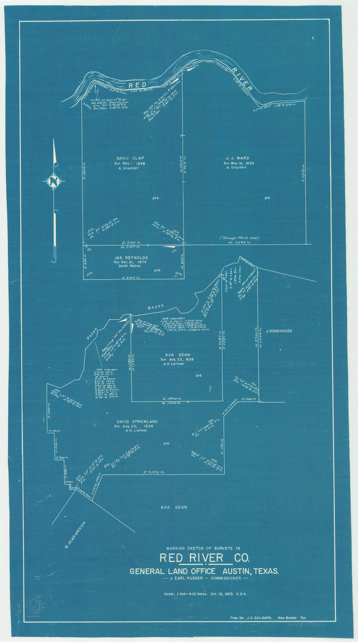72004, Red River County Working Sketch 21, General Map Collection