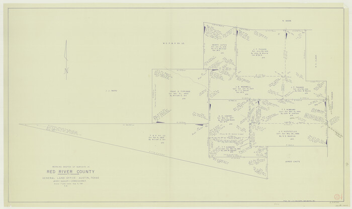 72010, Red River County Working Sketch 27, General Map Collection