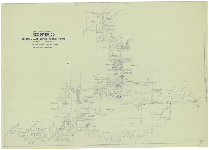 72011, Red River County Working Sketch 28, General Map Collection