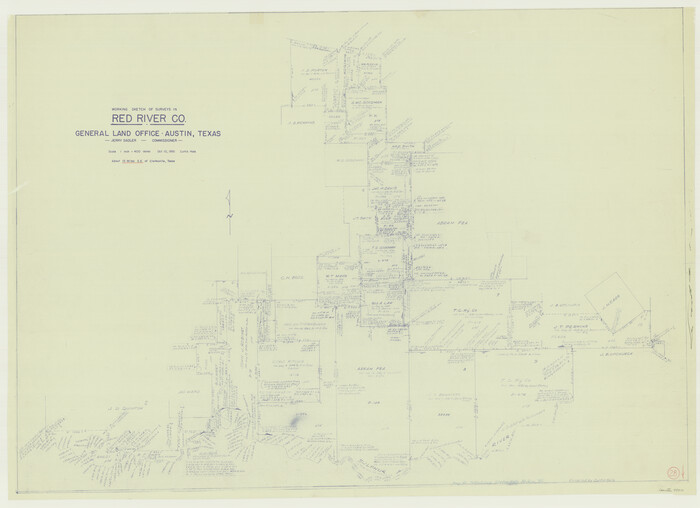 72011, Red River County Working Sketch 28, General Map Collection