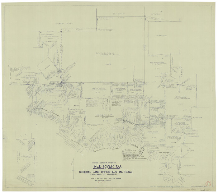 72012, Red River County Working Sketch 29, General Map Collection
