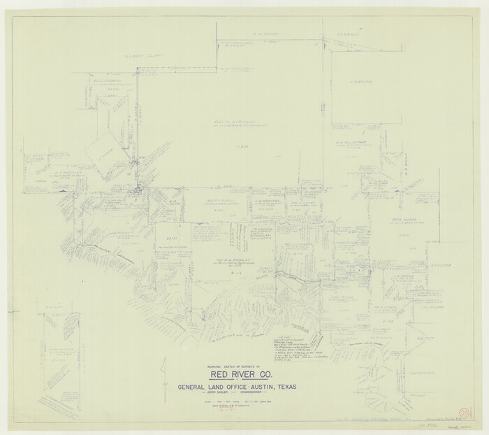 72012, Red River County Working Sketch 29, General Map Collection
