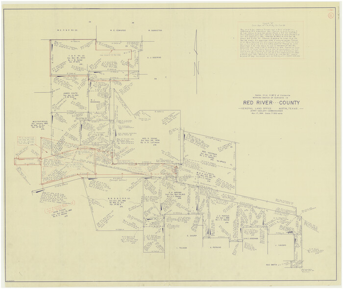 72018, Red River County Working Sketch 35, General Map Collection