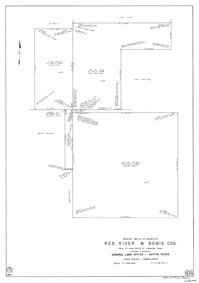 72030, Red River County Working Sketch 47, General Map Collection