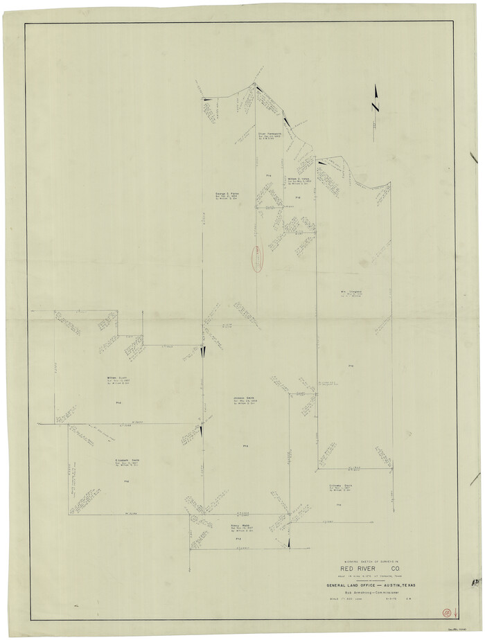72041, Red River County Working Sketch 58, General Map Collection