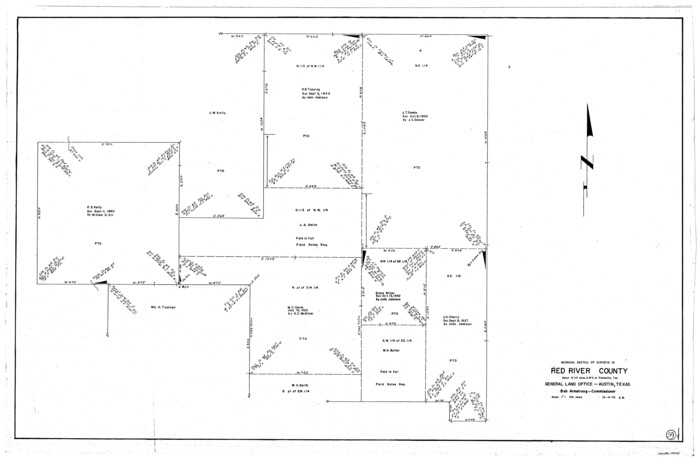 72042, Red River County Working Sketch 59, General Map Collection