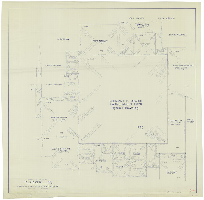 72044, Red River County Working Sketch 61, General Map Collection