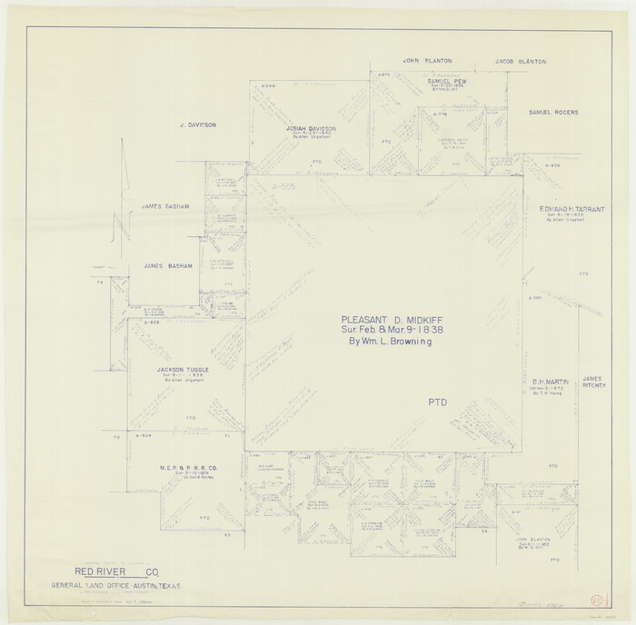 72044, Red River County Working Sketch 61, General Map Collection