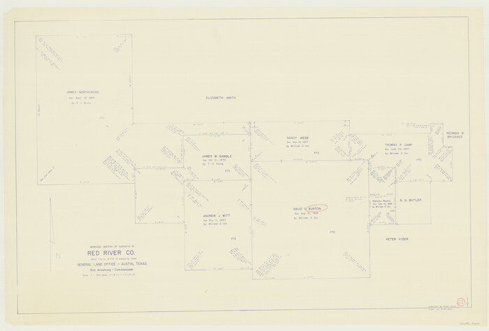 72045, Red River County Working Sketch 62, General Map Collection