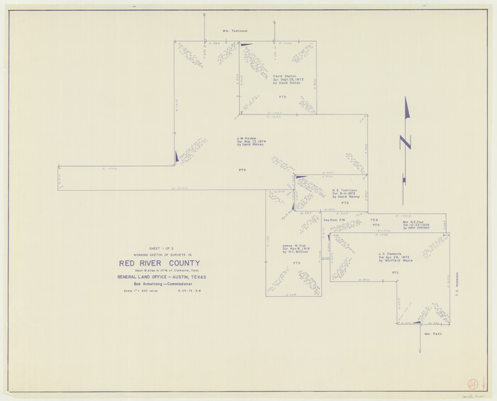 72047, Red River County Working Sketch 64, General Map Collection