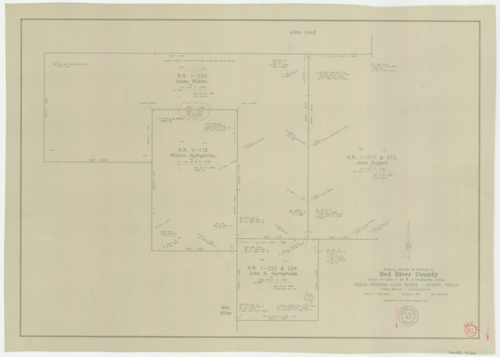 72068, Red River County Working Sketch 82, General Map Collection