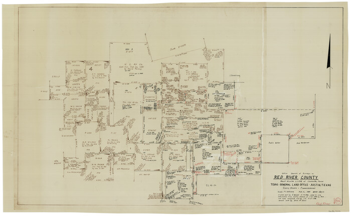 72070, Red River County Working Sketch 84, General Map Collection
