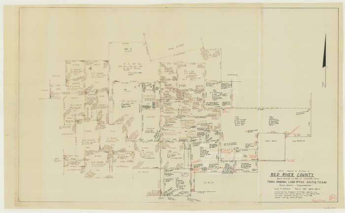 72070, Red River County Working Sketch 84, General Map Collection