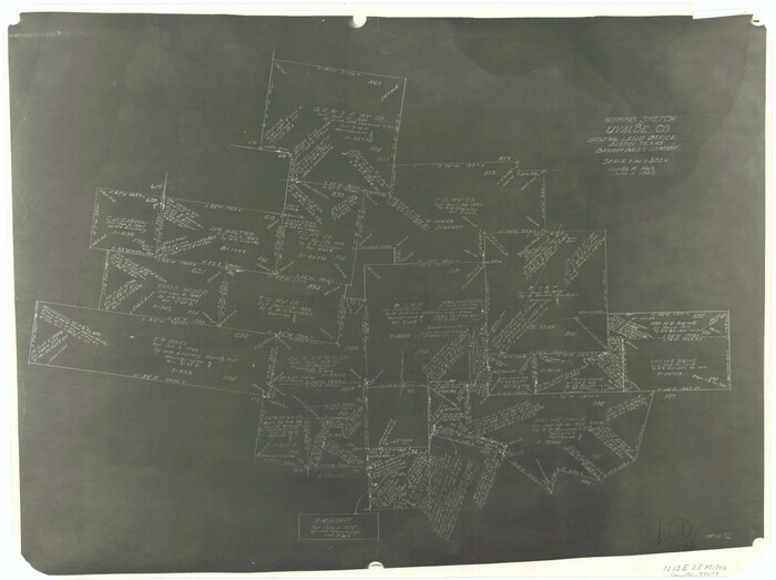 72079, Uvalde County Working Sketch 9, General Map Collection