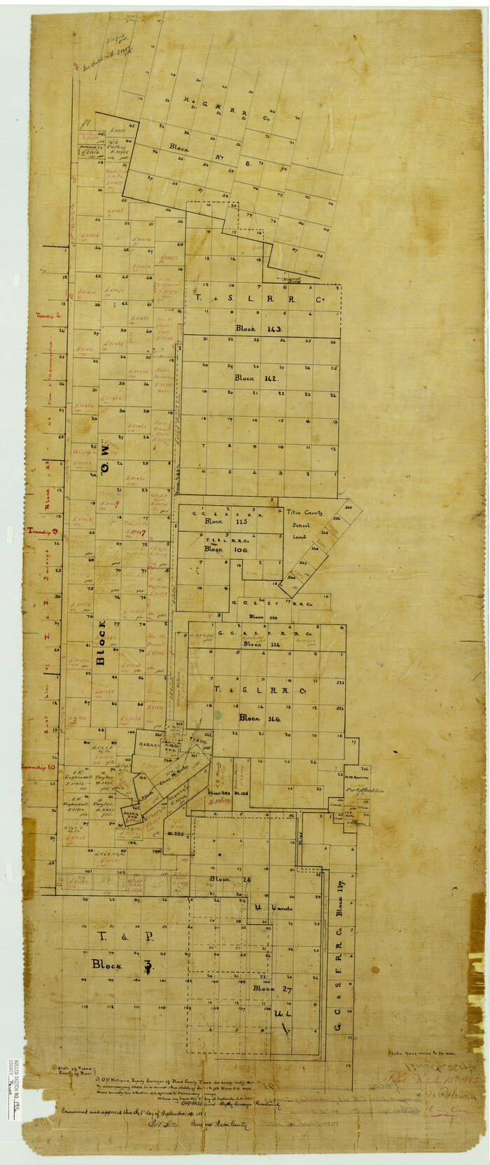 7208, Pecos County Rolled Sketch 19 1/2, General Map Collection