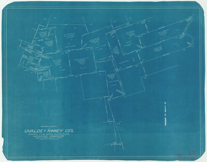 72080, Uvalde County Working Sketch 10, General Map Collection