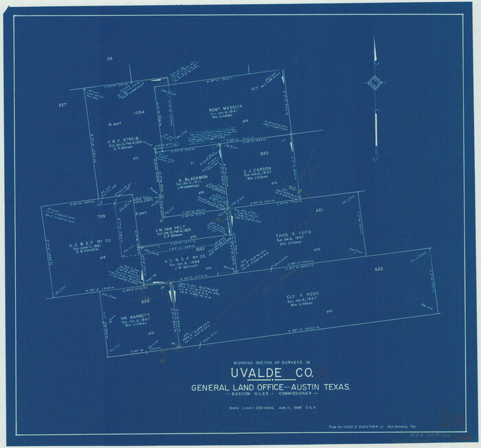 72094, Uvalde County Working Sketch 24, General Map Collection
