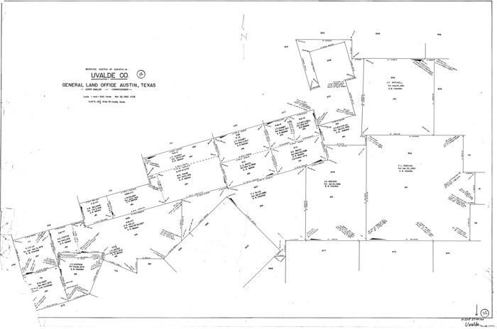 72101, Uvalde County Working Sketch 31, General Map Collection