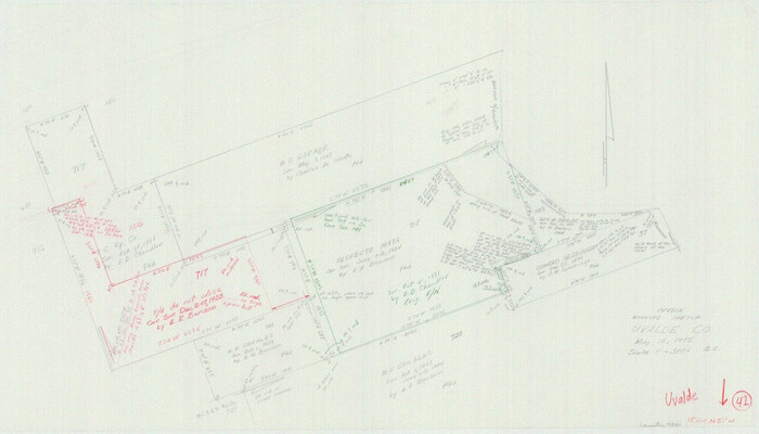 72111, Uvalde County Working Sketch 41, General Map Collection