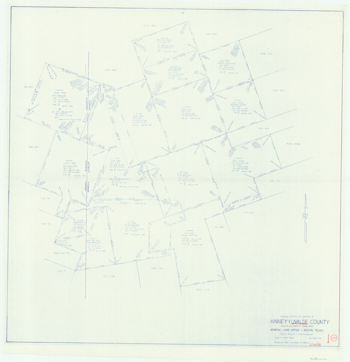 72125, Uvalde County Working Sketch 55, General Map Collection