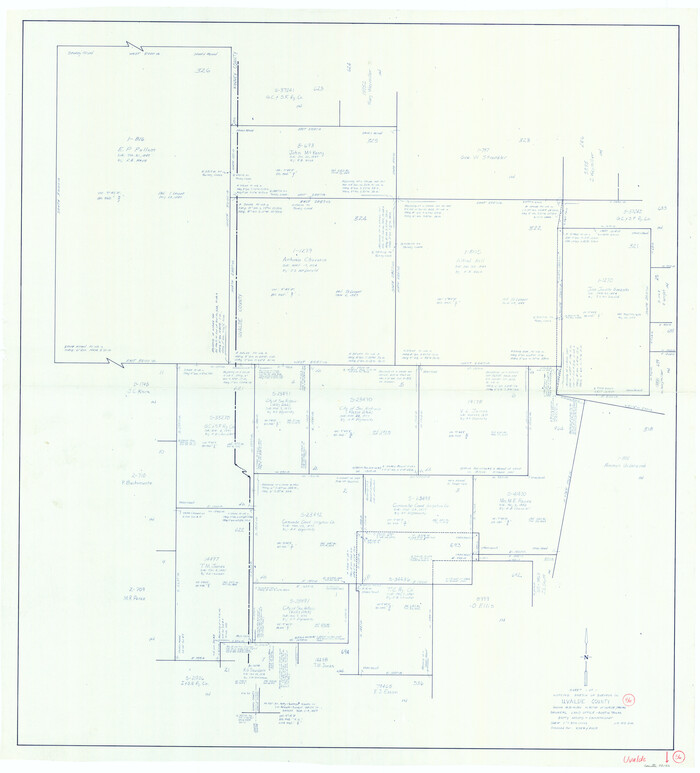 72126, Uvalde County Working Sketch 56, General Map Collection