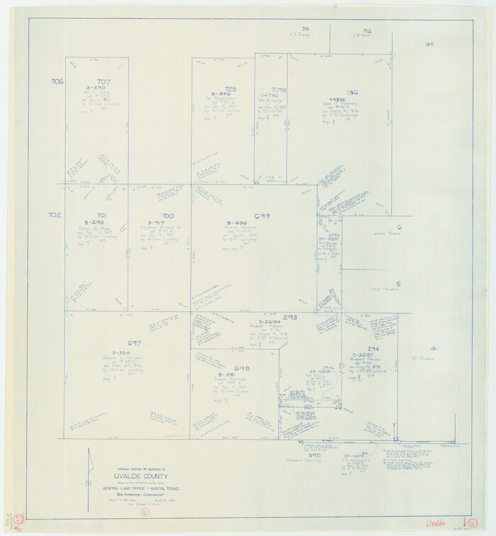 72131, Uvalde County Working Sketch 61, General Map Collection