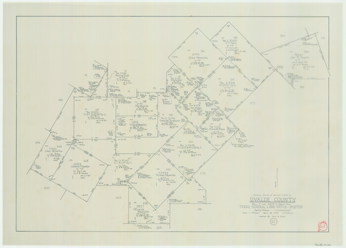 72132, Uvalde County Working Sketch 62, General Map Collection