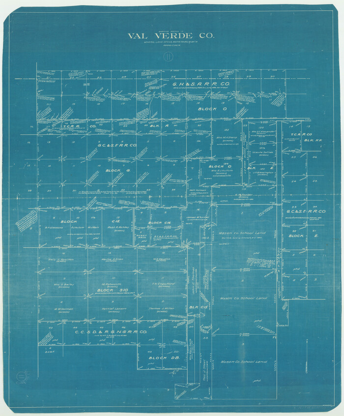 72146, Val Verde County Working Sketch 11, General Map Collection