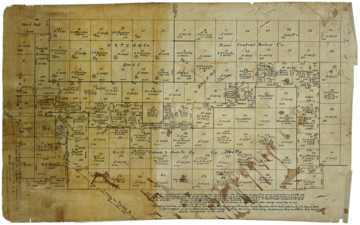 7217, Pecos County Rolled Sketch 39, General Map Collection
