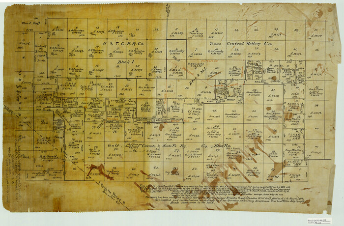 7217, Pecos County Rolled Sketch 39, General Map Collection