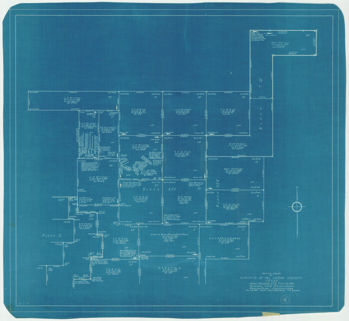 72176, Val Verde County Working Sketch 41, General Map Collection