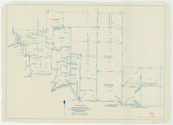 72177, Val Verde County Working Sketch 42, General Map Collection