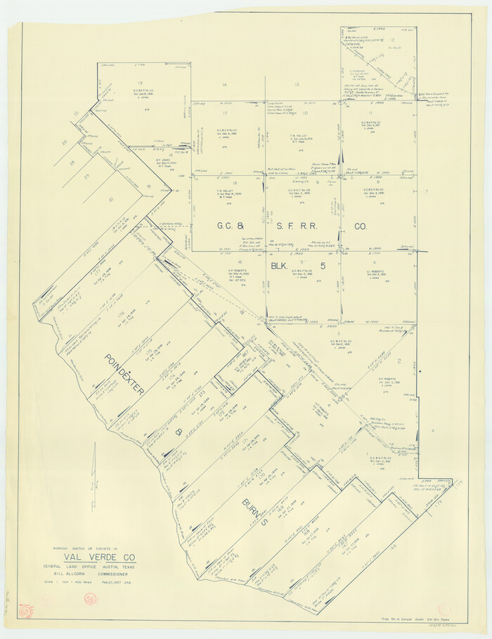 72191, Val Verde County Working Sketch 56, General Map Collection