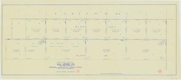72199, Val Verde County Working Sketch 64, General Map Collection