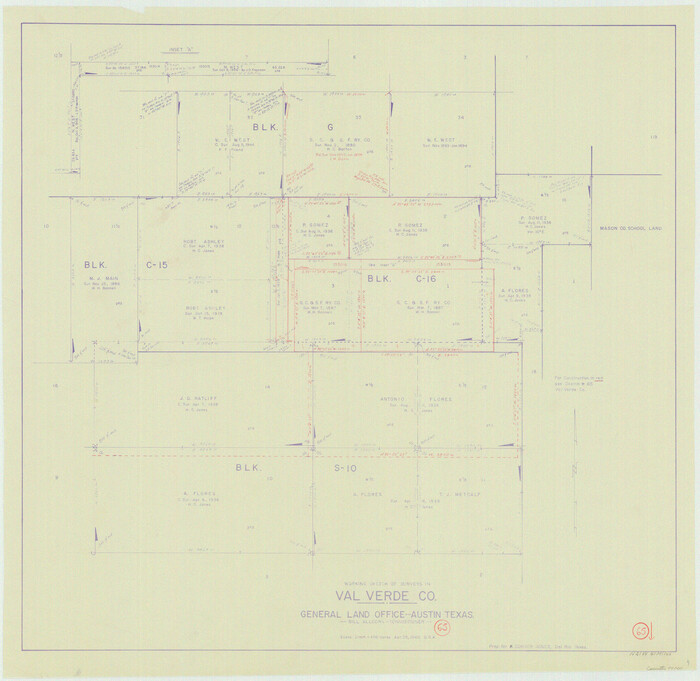 72200, Val Verde County Working Sketch 65, General Map Collection