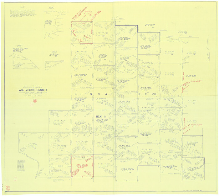 72201, Val Verde County Working Sketch 66, General Map Collection