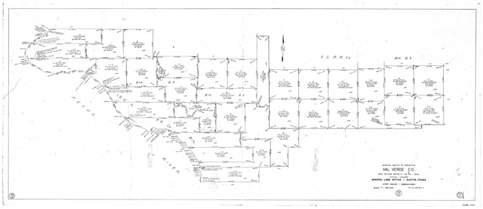 72206, Val Verde County Working Sketch 71, General Map Collection