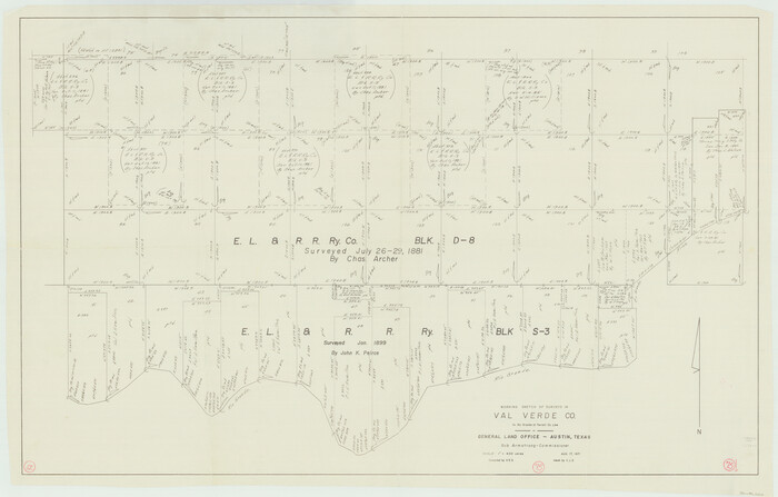 72210, Val Verde County Working Sketch 75, General Map Collection