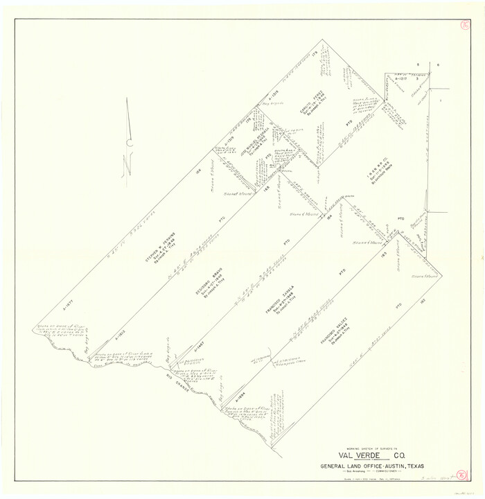 72211, Val Verde County Working Sketch 76, General Map Collection