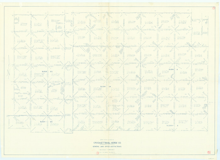 72213, Val Verde County Working Sketch 78, General Map Collection