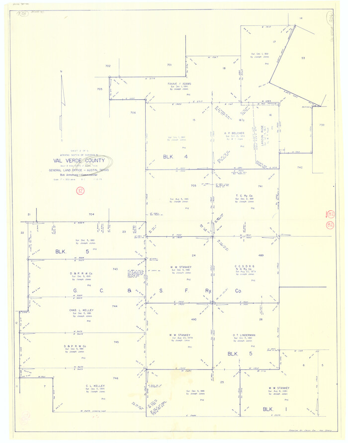 72217, Val Verde County Working Sketch 82, General Map Collection