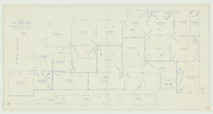 72218, Val Verde County Working Sketch 83, General Map Collection
