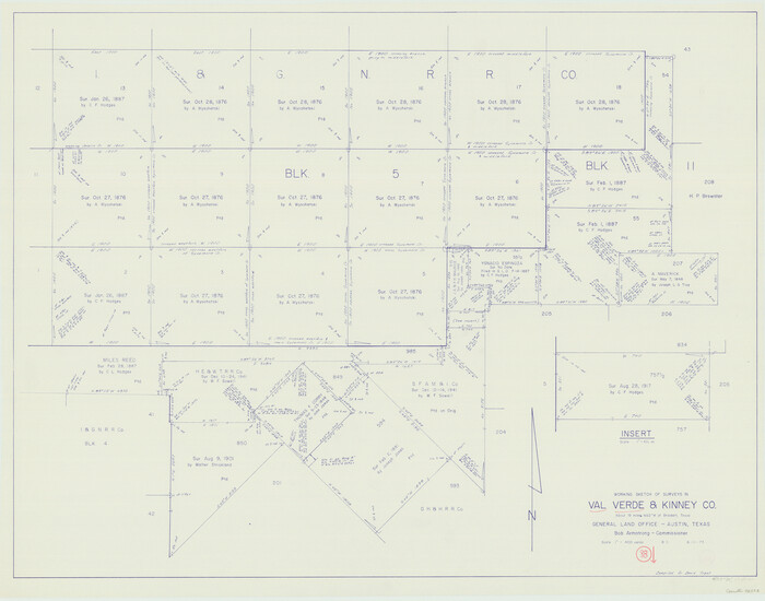 72223, Val Verde County Working Sketch 88, General Map Collection